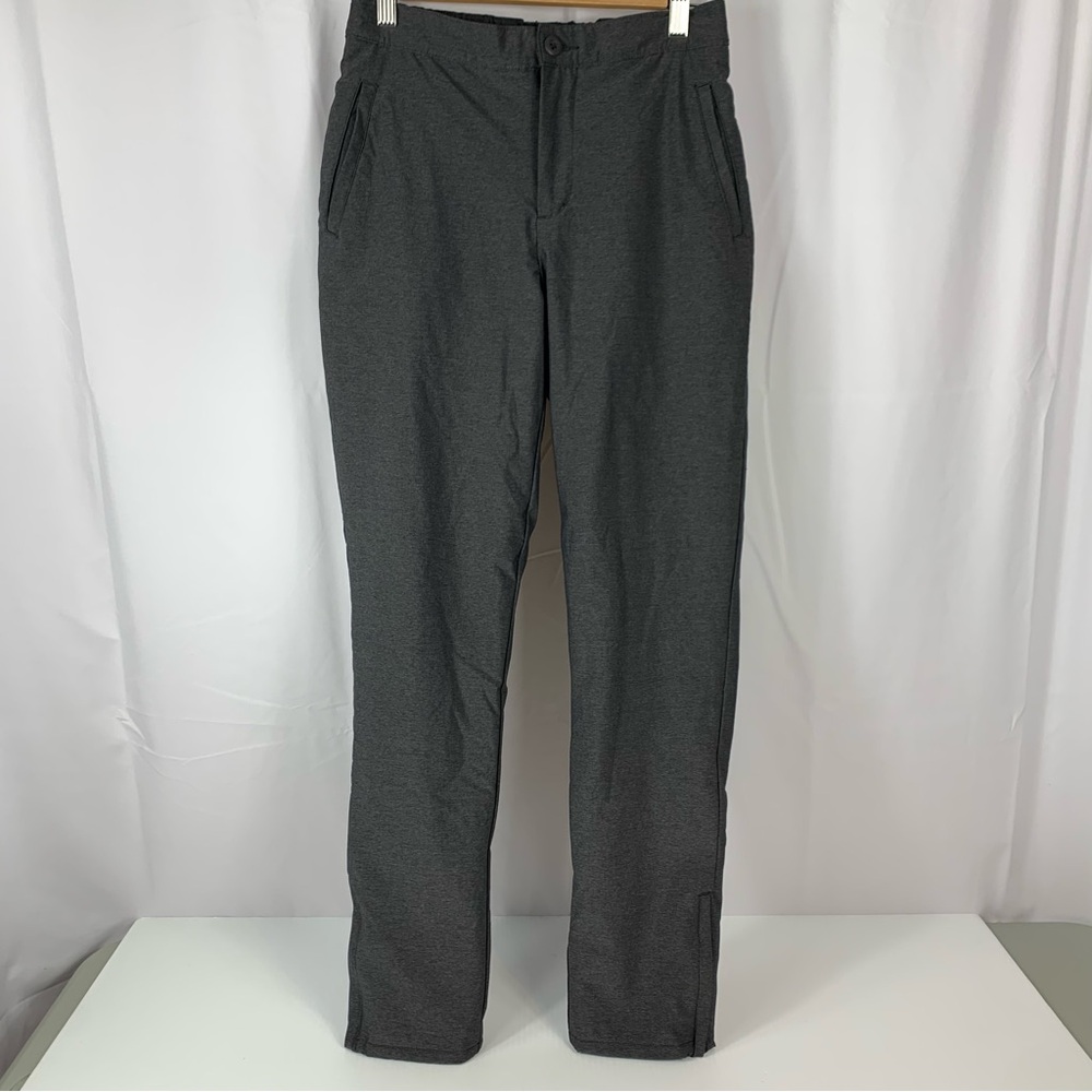 Sunice Stormpack Women's XS Golf Rain Hike Pants Fleece Lined Gray Nylon